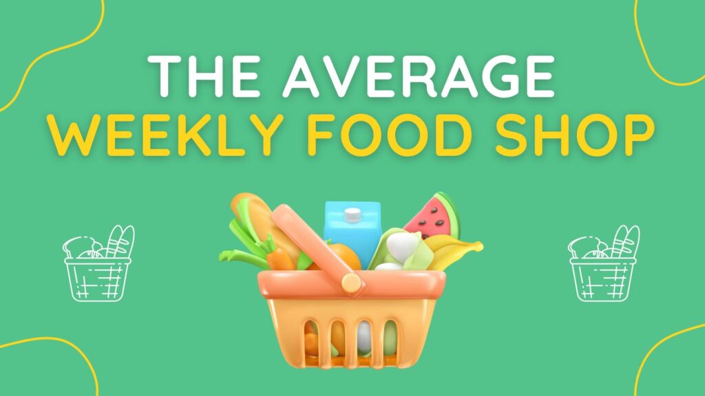 How much does the average person spend a week on a food shop