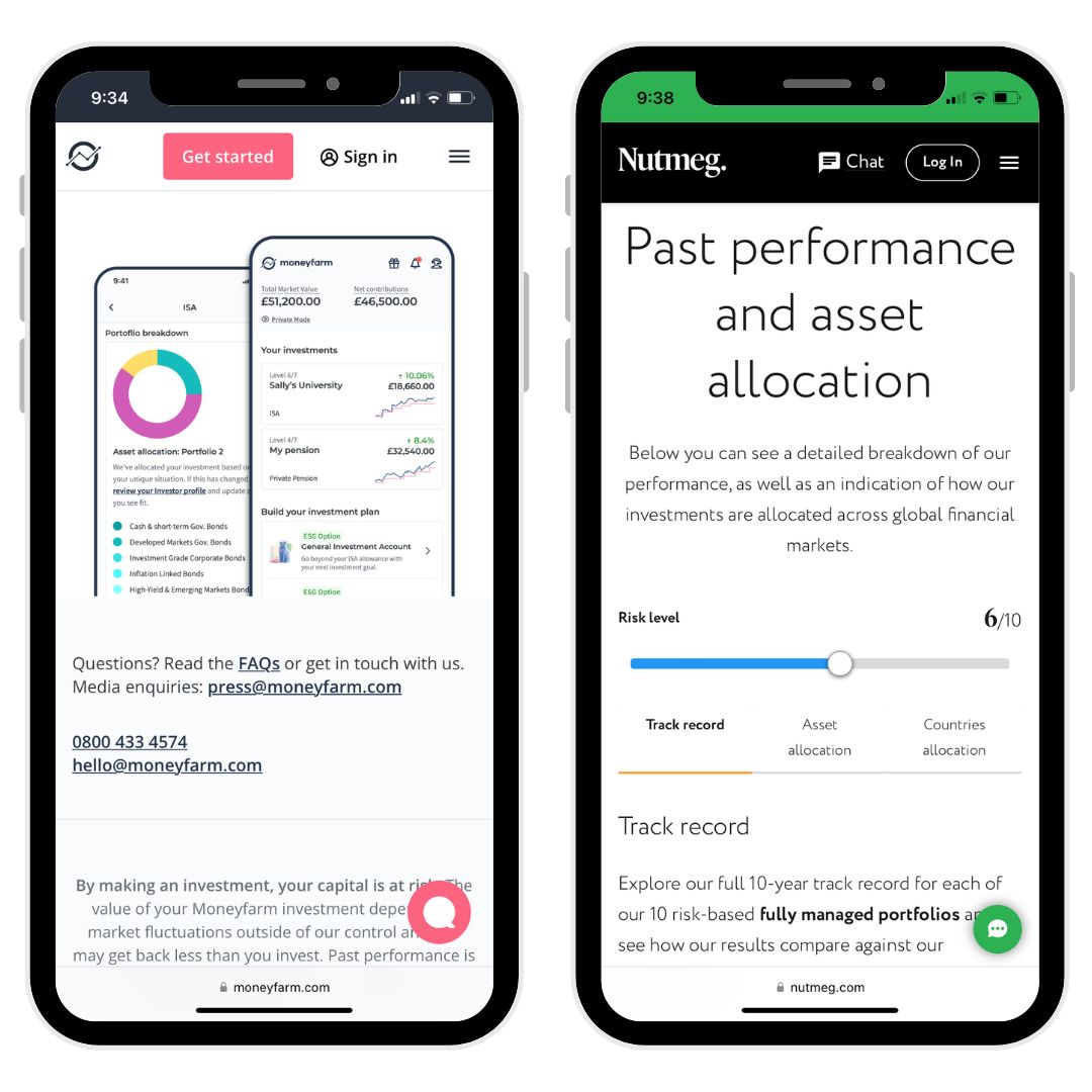 Moneyfarm vs Nutmeg Which Investing App is Better? Up the Gains