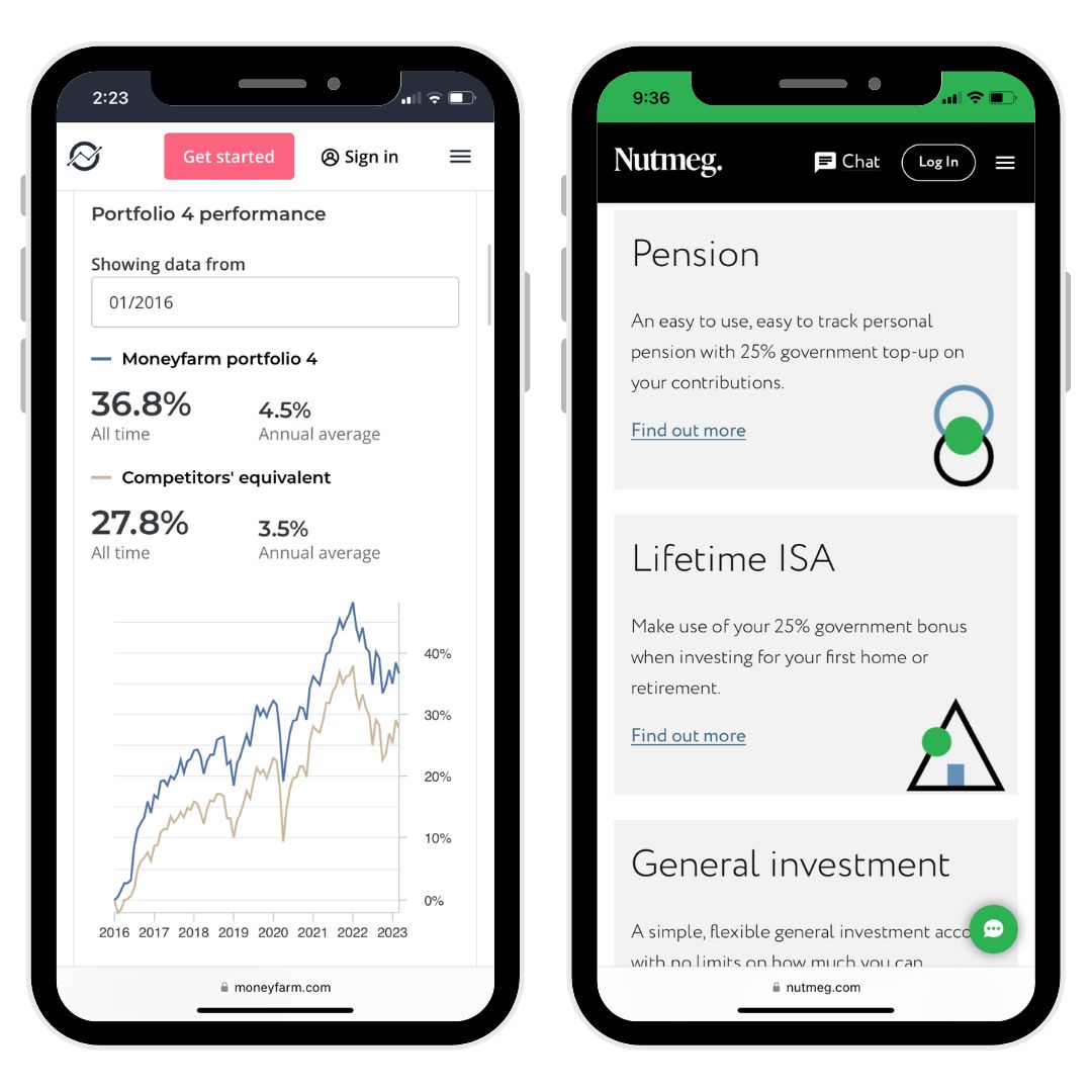 Moneyfarm vs Nutmeg Which Investing App is Better? Up the Gains