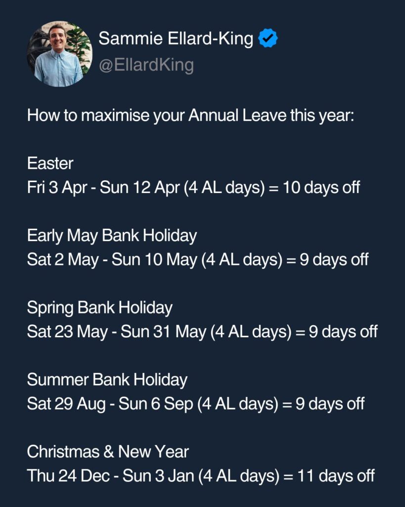 How to Maximise Your Annual Leave in 2026 (UK)
